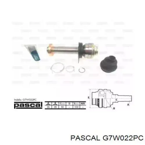 ШРУС внутрішній правий G7W022PC Pascal