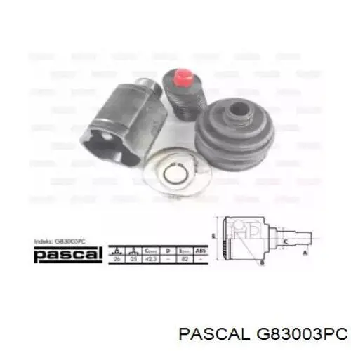 G83003PC Pascal шрус внутрішній, передній