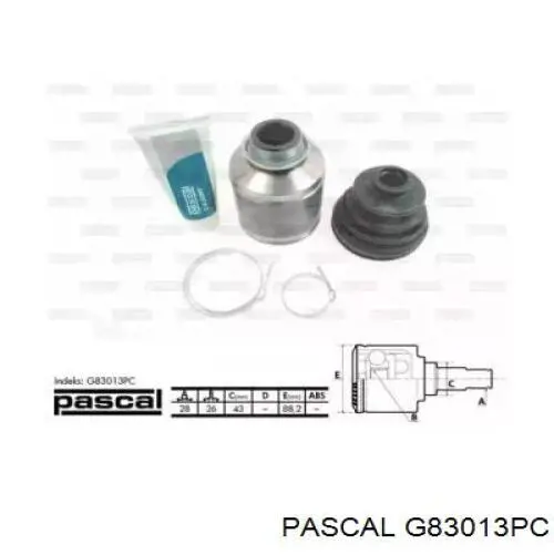 Купити G83013PC Pascal ШРУС внутрішній правий