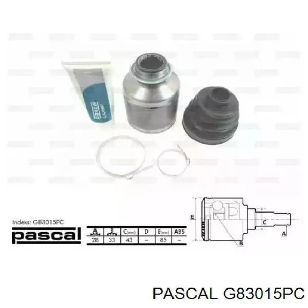 G83015PC Pascal шрус внутрішній, передній, правий