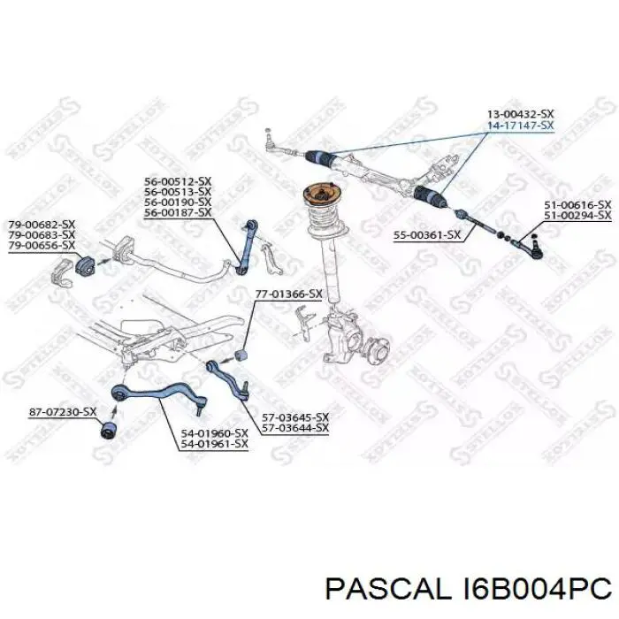 Пильник рульової тяги Pascal I6B004PC ціна, від 6.02 USD