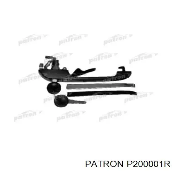 Ручка передньої двері зовнішня права Patron P200001R ціна, від 7.76 USD