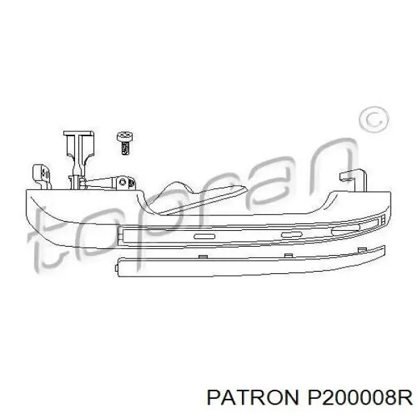 Ручка задньої двері зовнішня права Diamond/DPA 88391808002 ціна, від 4.77 USD