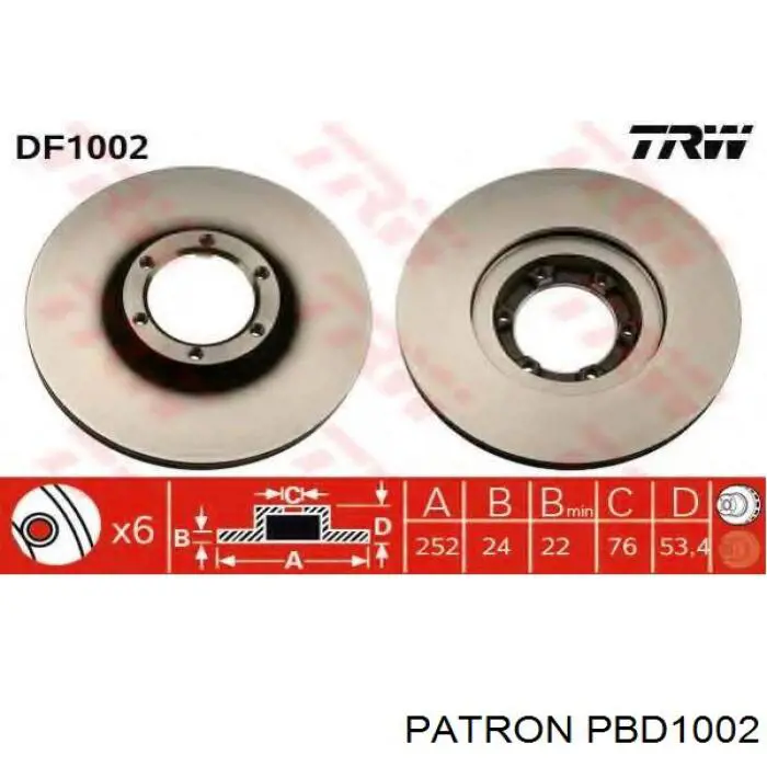 Диск гальмівний передній R1041V Samko