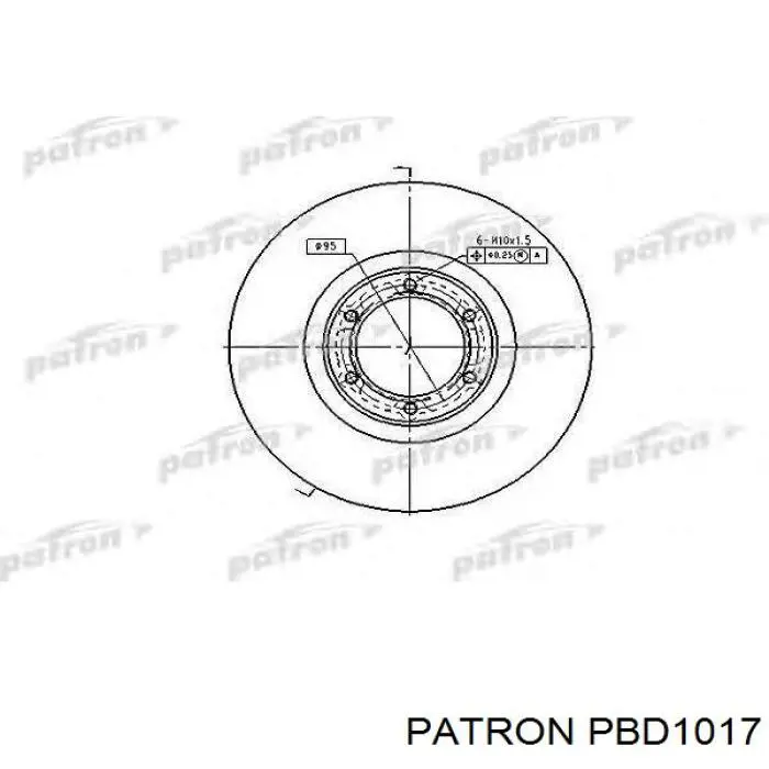 Диск гальмівний передній E169029 Peugeot/Citroen