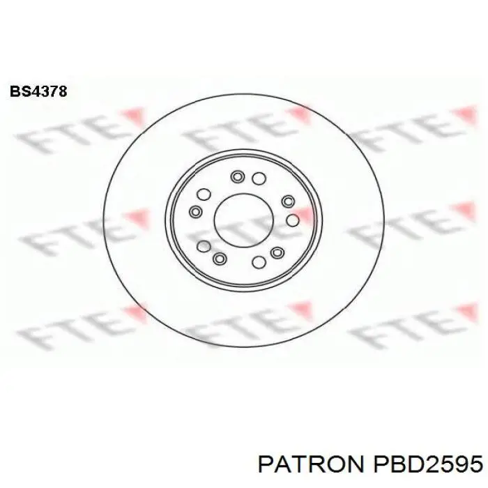 Диск гальмівний передній Mercedes A140421101264