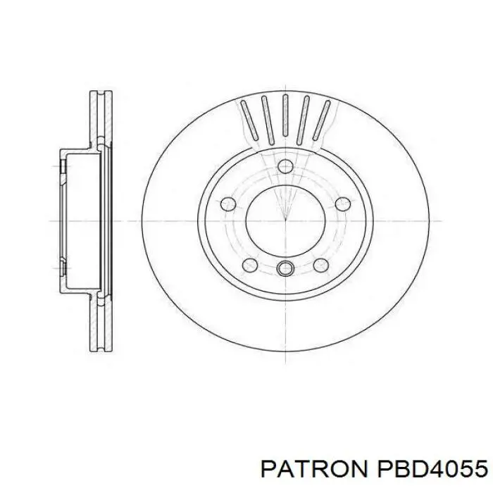 Гальмівні диски передні 34116855152 BMW