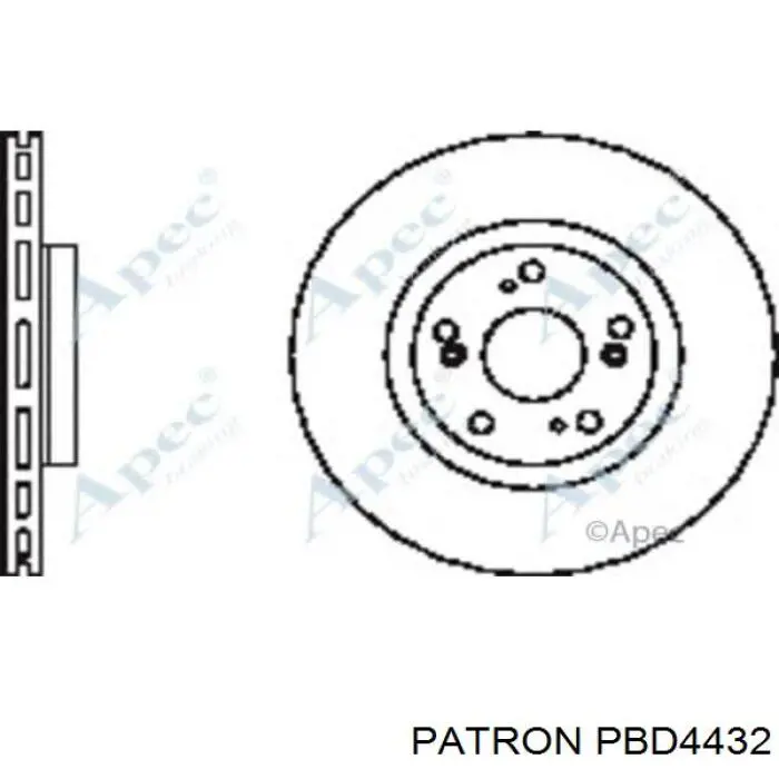 PBD4432 Patron Гальмо дискове переднє