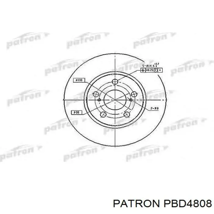 Гальмівні диски передні 43512202180 Toyota