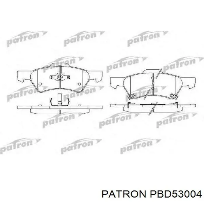 Диск гальмівний передній PBD53004 Patron