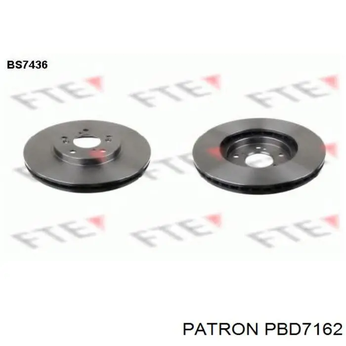 Гальмівні диски передні PBD7162 Patron