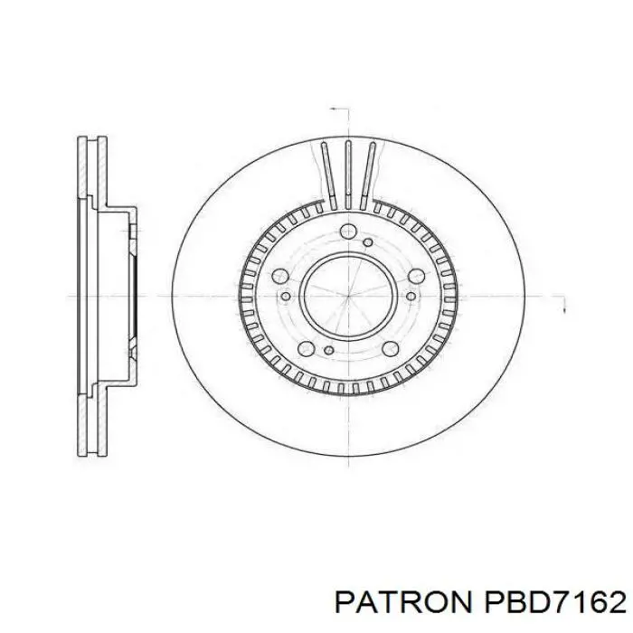 Купити PBD7162 Patron Ротор гальмівний