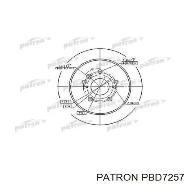 PBD7257 Patron Дискові гальма