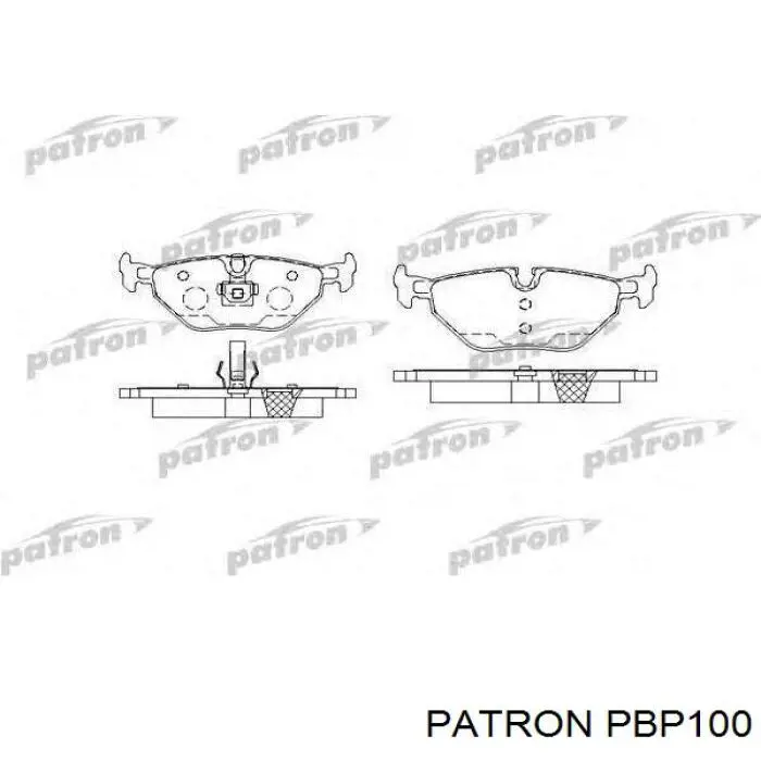 Колодки гальмівні передні, дискові PBP100 Patron