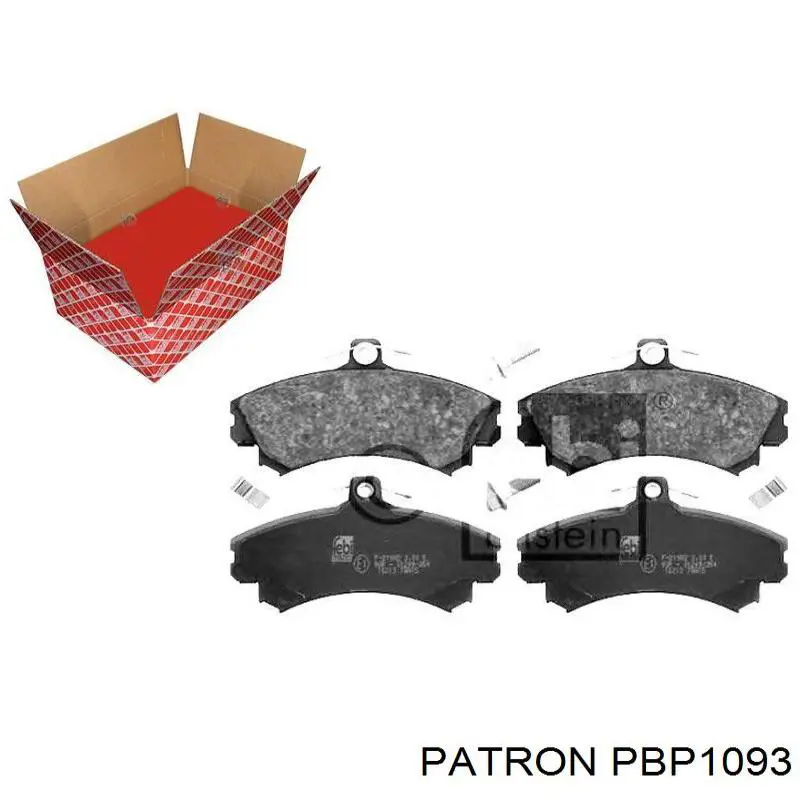 Гальмівні колодки Patron PBP1093 ціна, від 18.99 USD