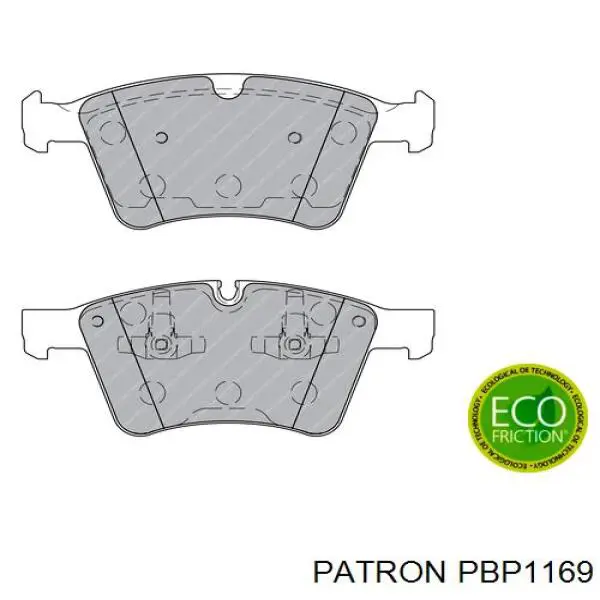 Гальмівні колодки Patron PBP1169 ціна, від 72.98 USD