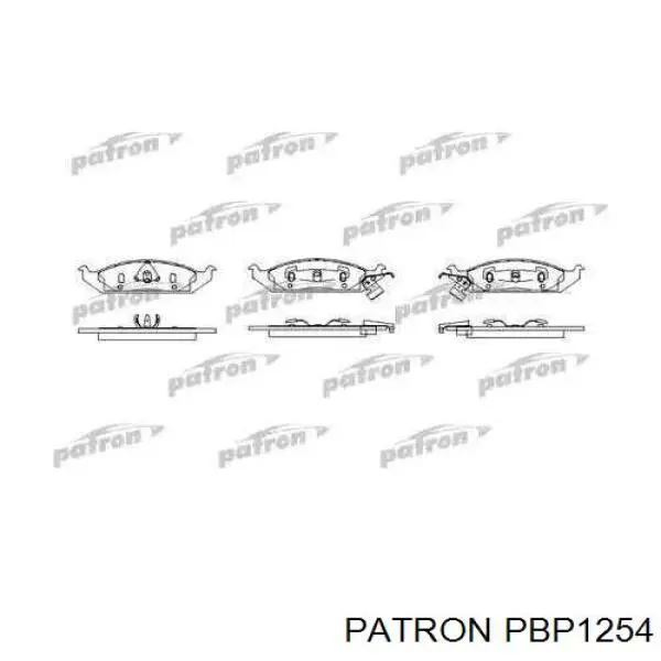 PBP1254 Patron Передні гальмівні колодки
