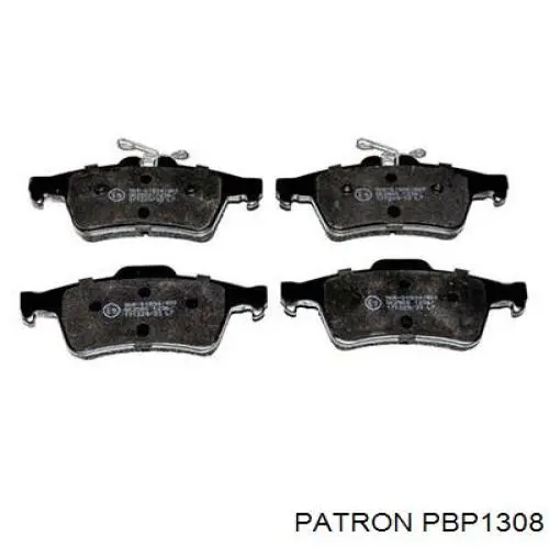 PBP1308 Patron Колодки гальмівні задні, дискові
