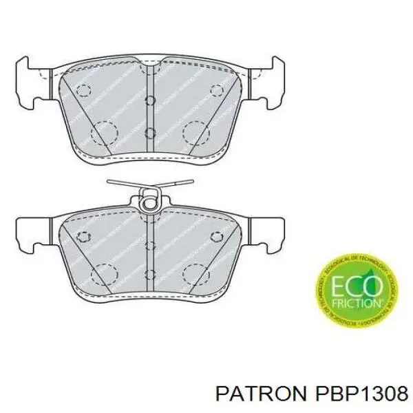 Задні гальмівні колодки Patron PBP1308 ціна, від 26.52 USD