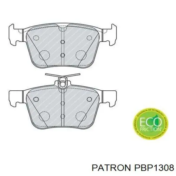 Задні гальмівні колодки PBP1308 Patron
