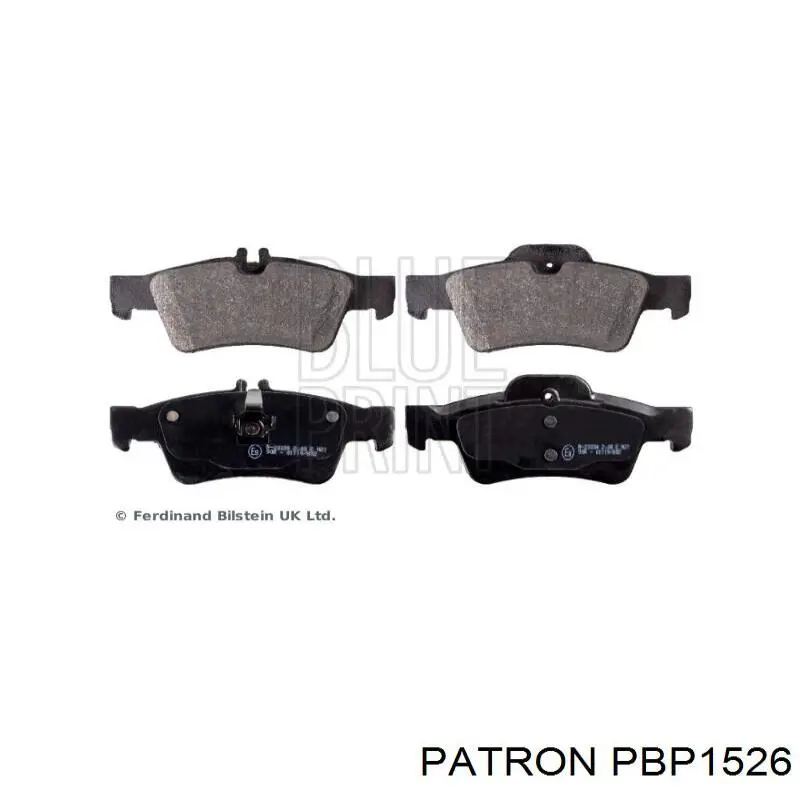 Задні гальмівні колодки Patron PBP1526 ціна, від 18.98 USD