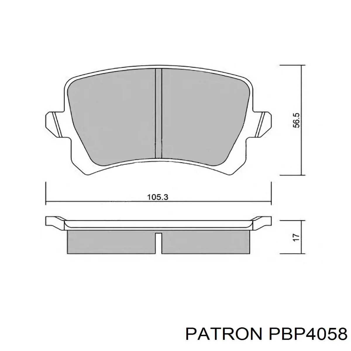 Колодки гальмові задні, дискові PBP4058 Patron