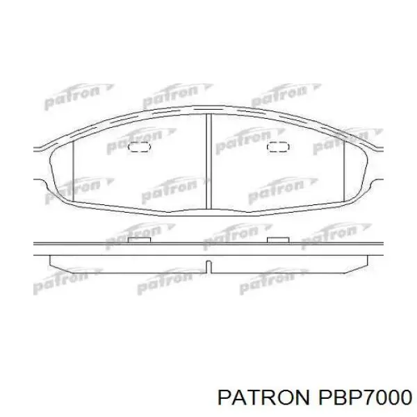 Гальмівні колодки Patron PBP7000 ціна, від 24.59 USD