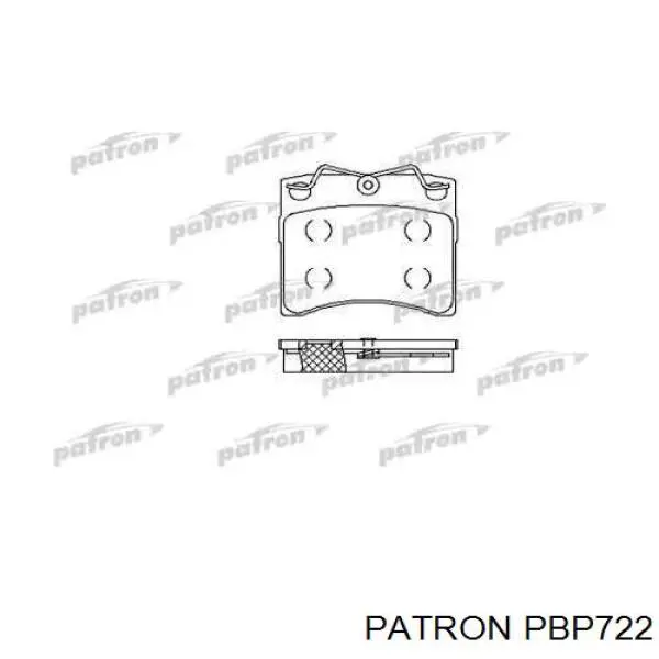Гальмівні колодки Patron PBP722 ціна, від 17.62 USD