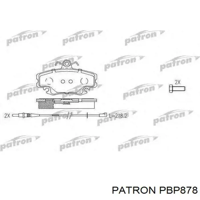 Задні дискові колодки Renault (RVI) 7701205015