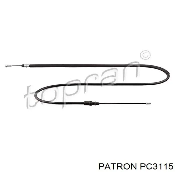 Трос ручного гальма задній, правий/лівий Starline LABR0717 ціна, від 8.44 USD