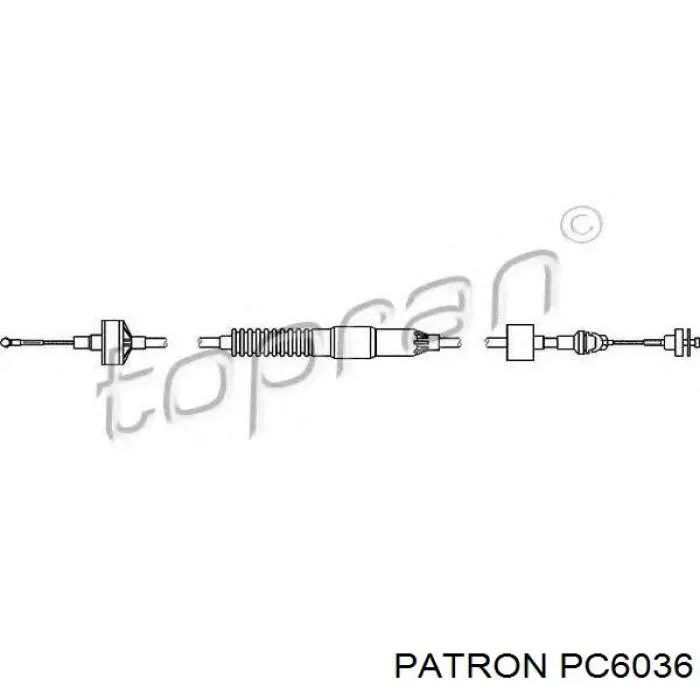 Трос зчеплення PC6036 Patron