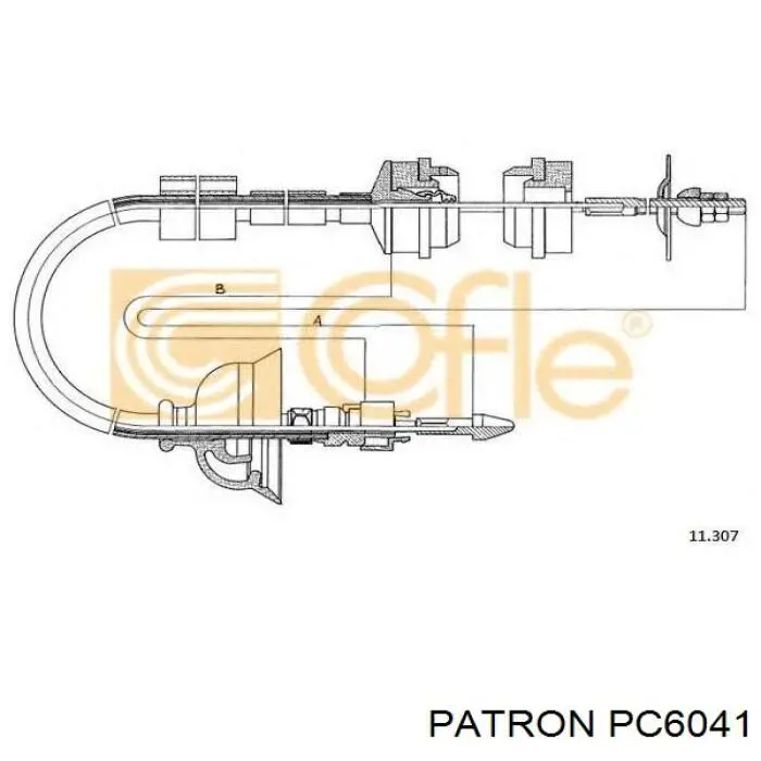 Трос зчеплення Patron PC6041 ціна, від 10.52 USD