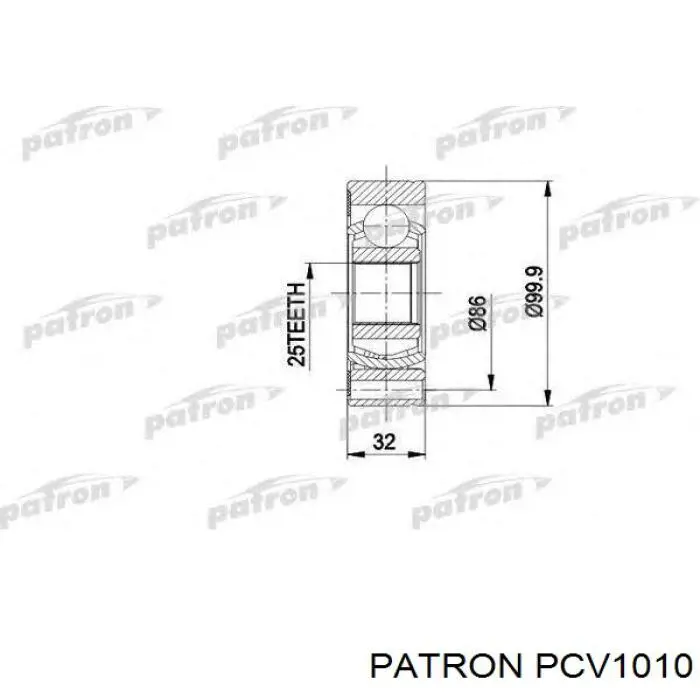 ШРУС зовнішній GSP 624076