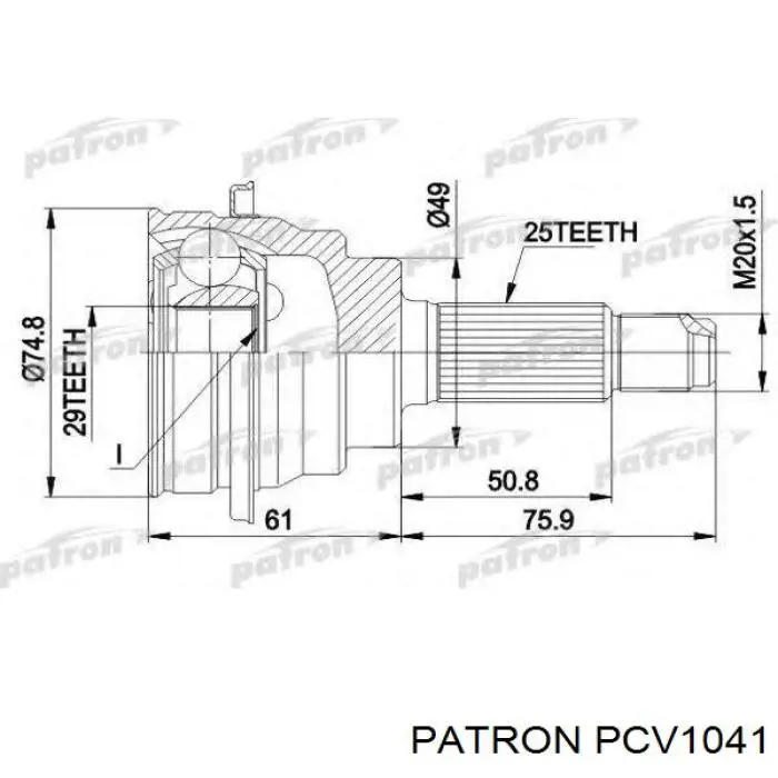 Купити 3273SE Peugeot/Citroen Шарнір приводу зовнішній