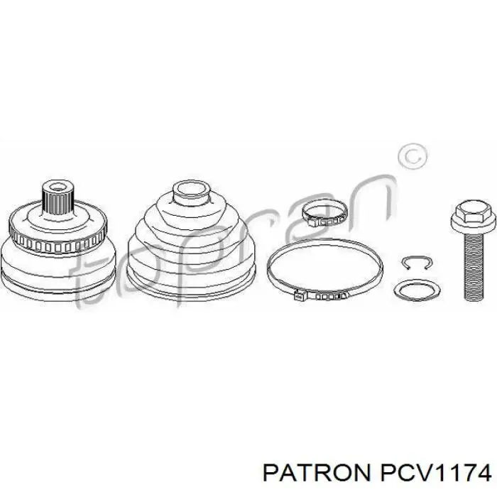 ШРУС зовнішній передній PCV1174 Patron