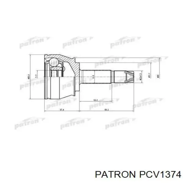 ШРУС зовнішній передній 0022203 GKN-Spidan