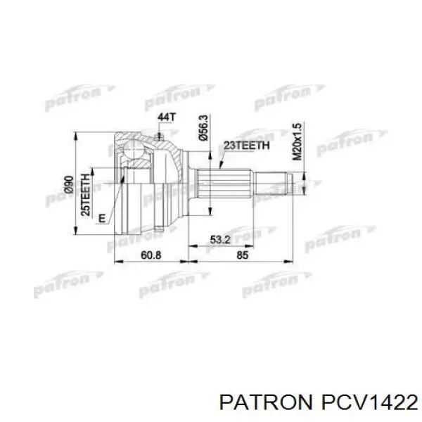 PCV1422 Patron Привід лівий