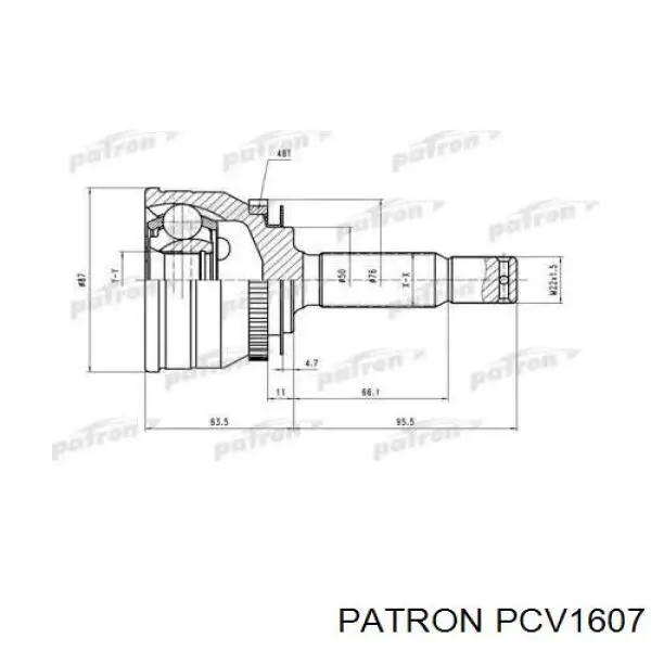 Купити PCV1607 Patron Шарнір приводу зовнішній