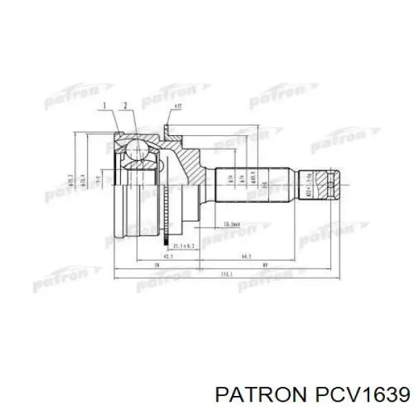 PCV1639 Patron Граната зовнішня