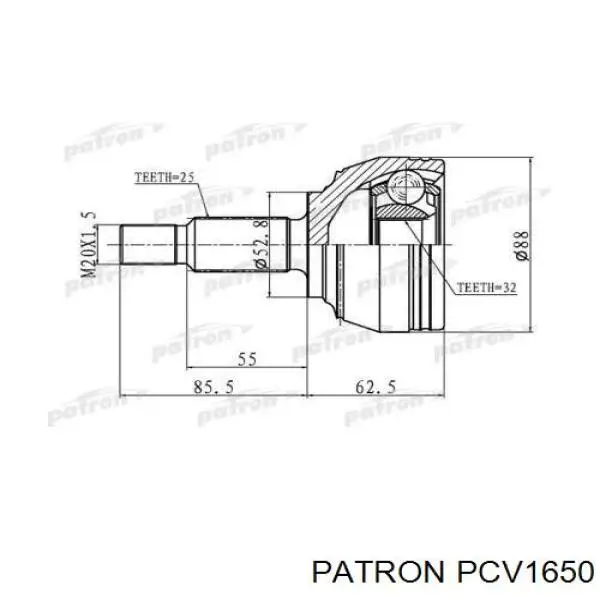 ШРУС зовнішній передній BB6066 Posterparts