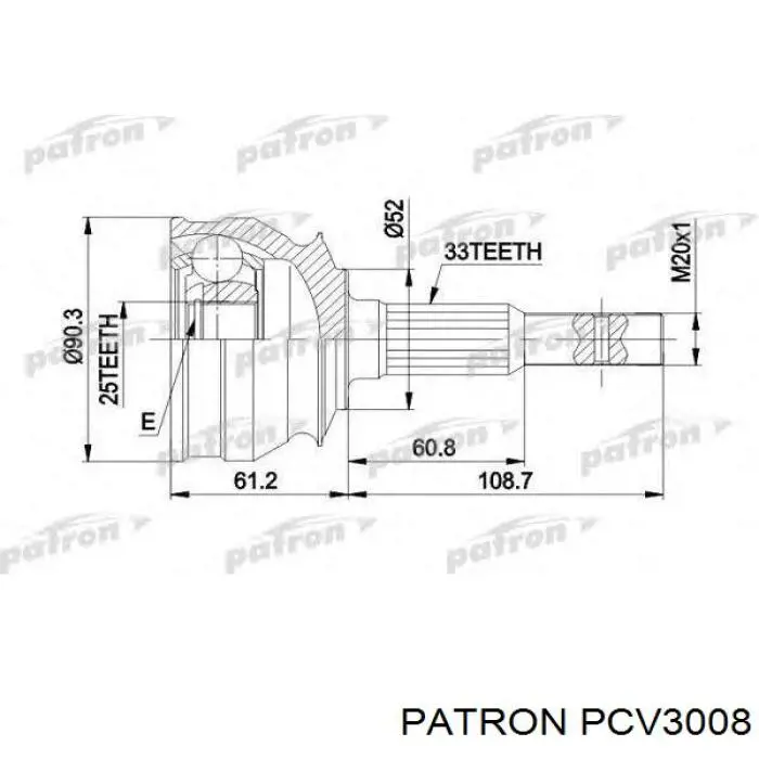 ШРКШ внутрішній, передній Loebro 302227 ціна, від 30.15 USD