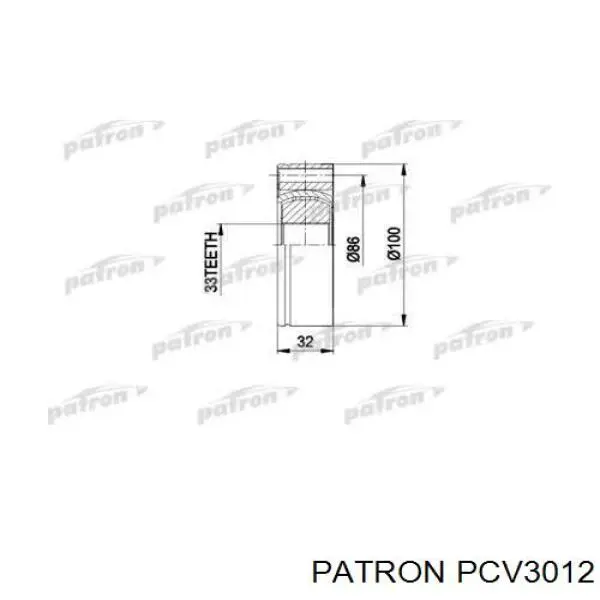 ШРКШ внутрішній, передній Patron PCV3012 ціна, від 29.62 USD
