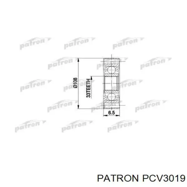 PCV3019 Patron ШРКШ внутрішній, передній