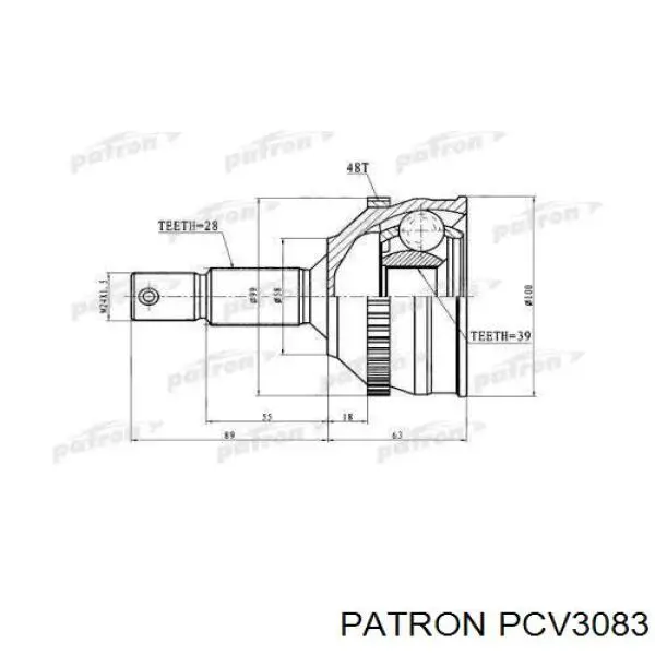 PCV3083 Patron Привід лівий