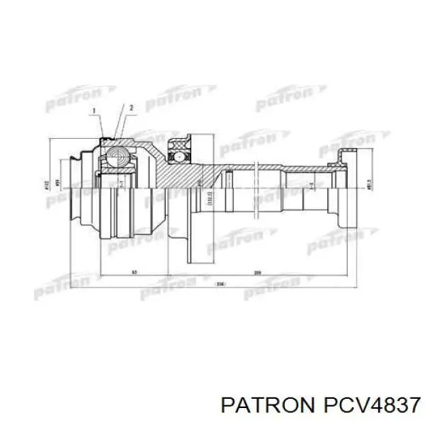 PCV4837 Patron ШРКШ внутрішній, передній, правий