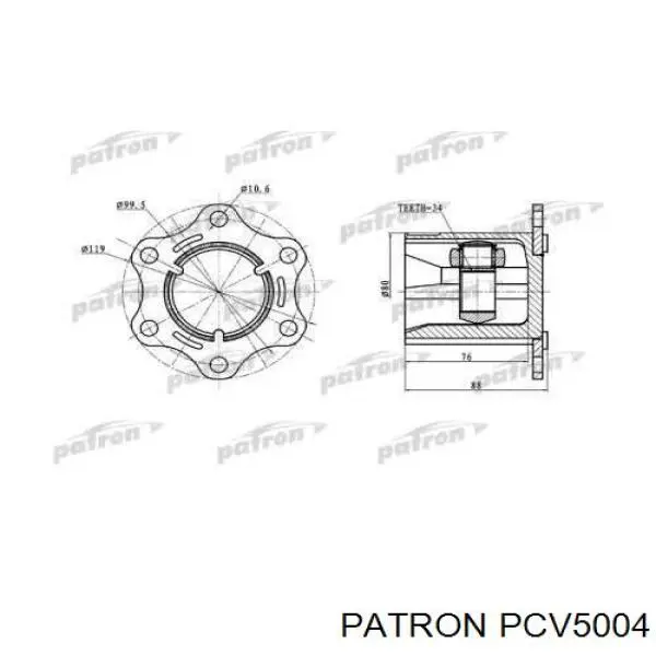 Граната внутрішня ліва PCV5004 Patron