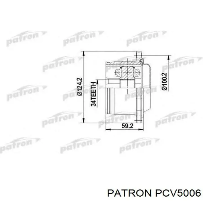 ШРКШ внутрішній, передній Patron PCV5006 ціна, від 42.56 USD
