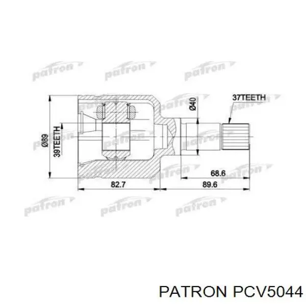 Привід передній лівий Fiat/Alfa/Lancia 9463709780 ціна, від  