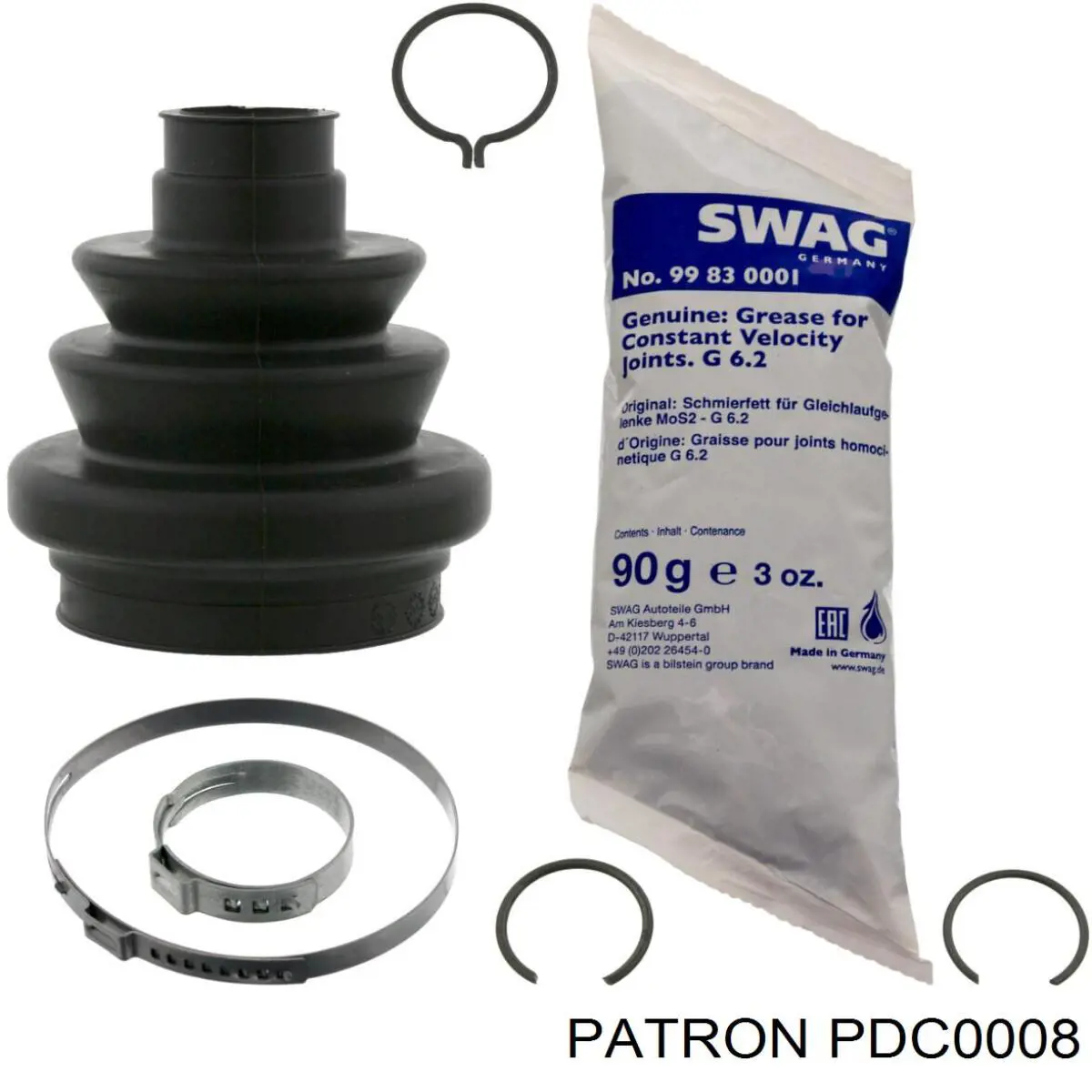 Купити PDC0008 Patron Пильник шарніра кутових швидкостей внутрішній передній