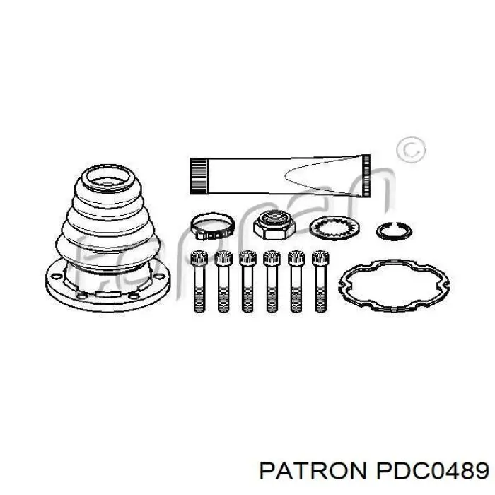 Пильник ШРУСа внутрішній, правий PDC0489 Patron